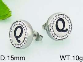 Stainless Steel Stone&Crystal Earring