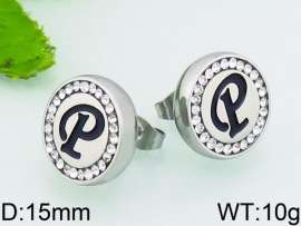 Stainless Steel Stone&Crystal Earring