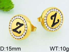 Stainless Steel Stone&Crystal Earring