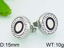 Stainless Steel Stone&Crystal Earring