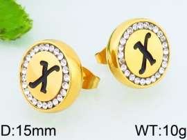 Stainless Steel Stone&Crystal Earring