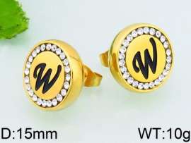 Stainless Steel Stone&Crystal Earring