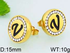 Stainless Steel Stone&Crystal Earring