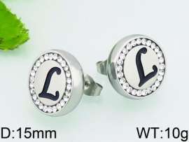 Stainless Steel Stone&Crystal Earring