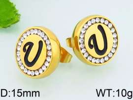 Stainless Steel Stone&Crystal Earring