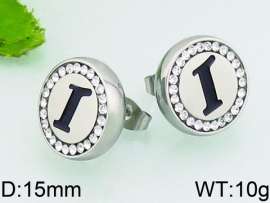 Stainless Steel Stone&Crystal Earring