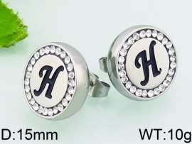 Stainless Steel Stone&Crystal Earring