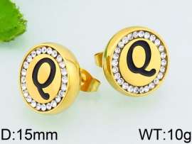 Stainless Steel Stone&Crystal Earring