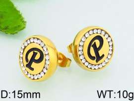 Stainless Steel Stone&Crystal Earring