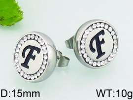 Stainless Steel Stone&Crystal Earring