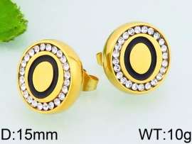 Stainless Steel Stone&Crystal Earring