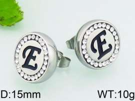 Stainless Steel Stone&Crystal Earring