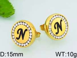 Stainless Steel Stone&Crystal Earring
