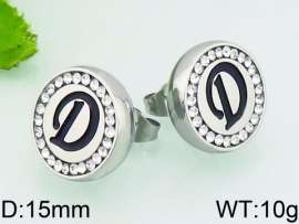 Stainless Steel Stone&Crystal Earring
