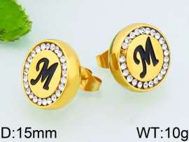 Stainless Steel Stone&Crystal Earring