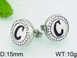 Stainless Steel Stone&Crystal Earring
