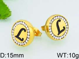 Stainless Steel Stone&Crystal Earring
