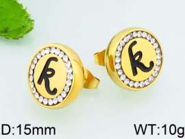 Stainless Steel Stone&Crystal Earring