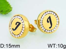 Stainless Steel Stone&Crystal Earring