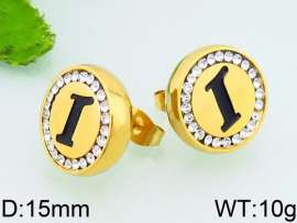Stainless Steel Stone&Crystal Earring