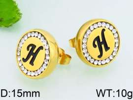 Stainless Steel Stone&Crystal Earring