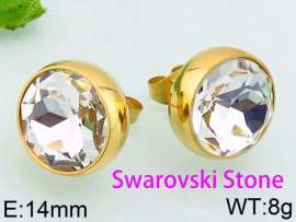 Stainless Steel Stone&Crystal Earring