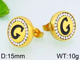 Stainless Steel Stone&Crystal Earring
