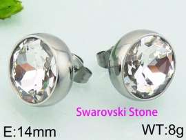 Stainless Steel Stone&Crystal Earring
