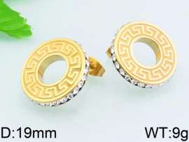 Stainless Steel Stone&Crystal Earring
