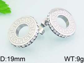 Stainless Steel Stone&Crystal Earring