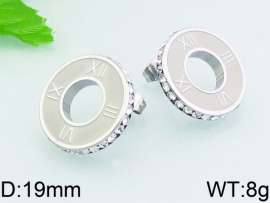 Stainless Steel Stone&Crystal Earring