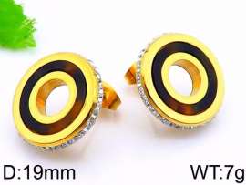 Stainless Steel Stone&Crystal Earring