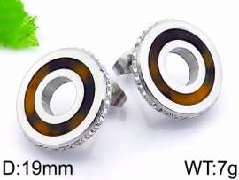 Stainless Steel Stone&Crystal Earring