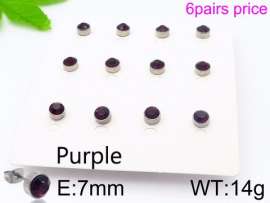 Stainless Steel Stone&Crystal Earring
