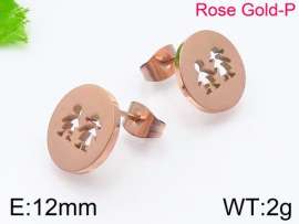 SS Rose Gold-Plating Earring