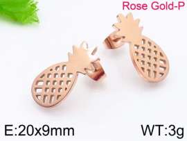 SS Rose Gold-Plating Earring