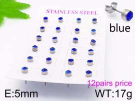 Stainless Steel Stone&Crystal Earring