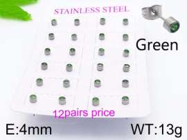 Stainless Steel Stone&Crystal Earring