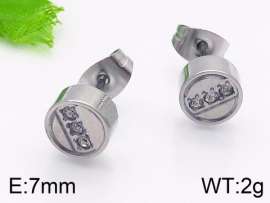 Stainless Steel Stone&Crystal Earring