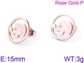 SS Rose Gold-Plating Earring