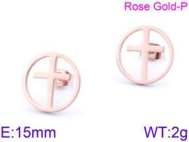 SS Rose Gold-Plating Earring