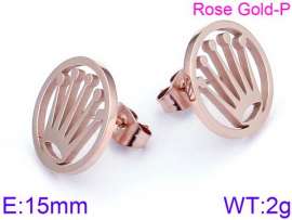 SS Rose Gold-Plating Earring