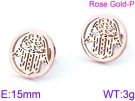 SS Rose Gold-Plating Earring