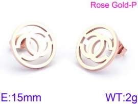 SS Rose Gold-Plating Earring