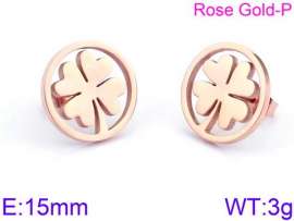 SS Rose Gold-Plating Earring