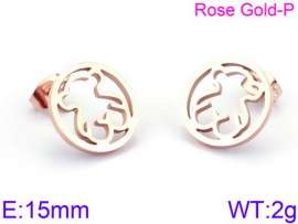 SS Rose Gold-Plating Earring