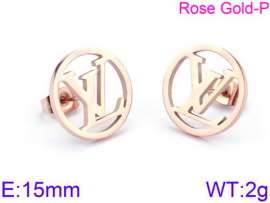 SS Rose Gold-Plating Earring