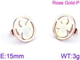 SS Rose Gold-Plating Earring