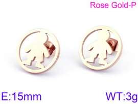 SS Rose Gold-Plating Earring