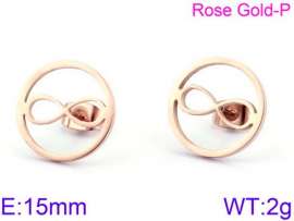 SS Rose Gold-Plating Earring